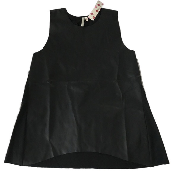 🌿1 LEFT!💥 Last Kiss Pleather Front Tank Top - Picture 3 of 6